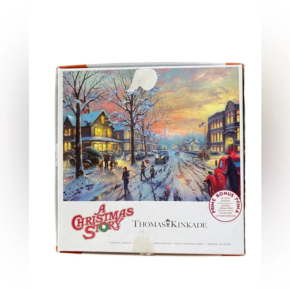 CEACO THOMAS KINKADE - A CHRISTMAS STORY JIGSAW PUZZLE 300 PIECES - NEW OPEN BOX